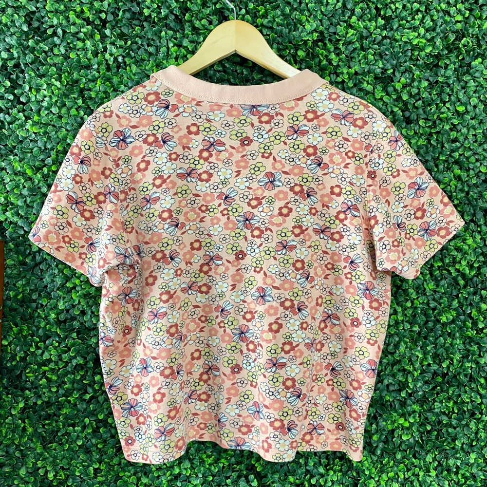 Fun & Flirty floral Polo V Neck - Picture 5 of 5